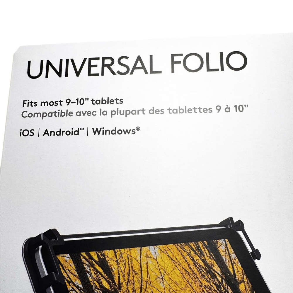 Logitech Universal Folio Tablet Keyboard Cover Case 9-10" IOS Android Windows - Picture 7 of 7